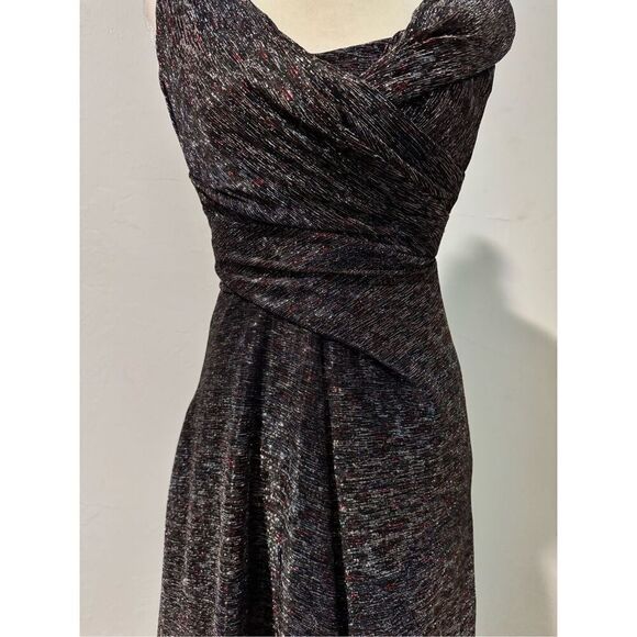 Talbot Runhof tokara stardust off the shoulder knit multidimensional multi color - Picture 10 of 16